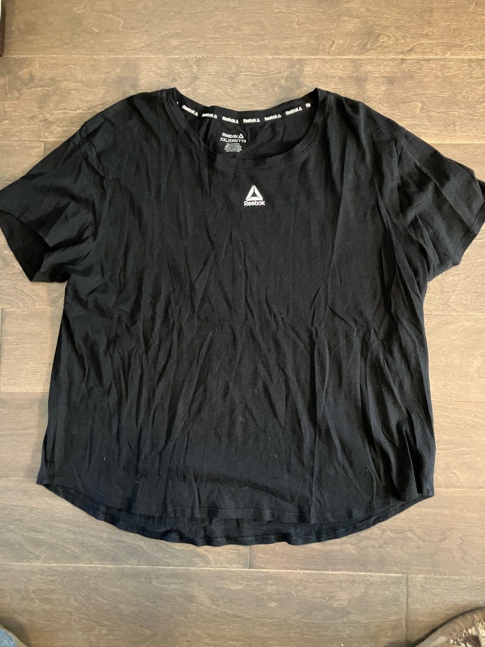 Reebok Black Short Sleeve Crewneck Tee with Logo